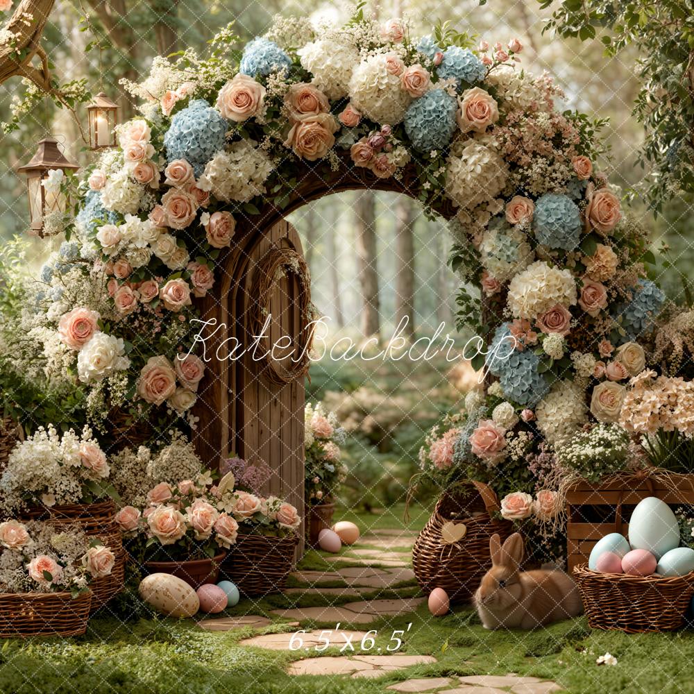 Kate Easter/Spring Bunny Floral Arch Lanterns Backdrop Designed by Emstselch - Image 2