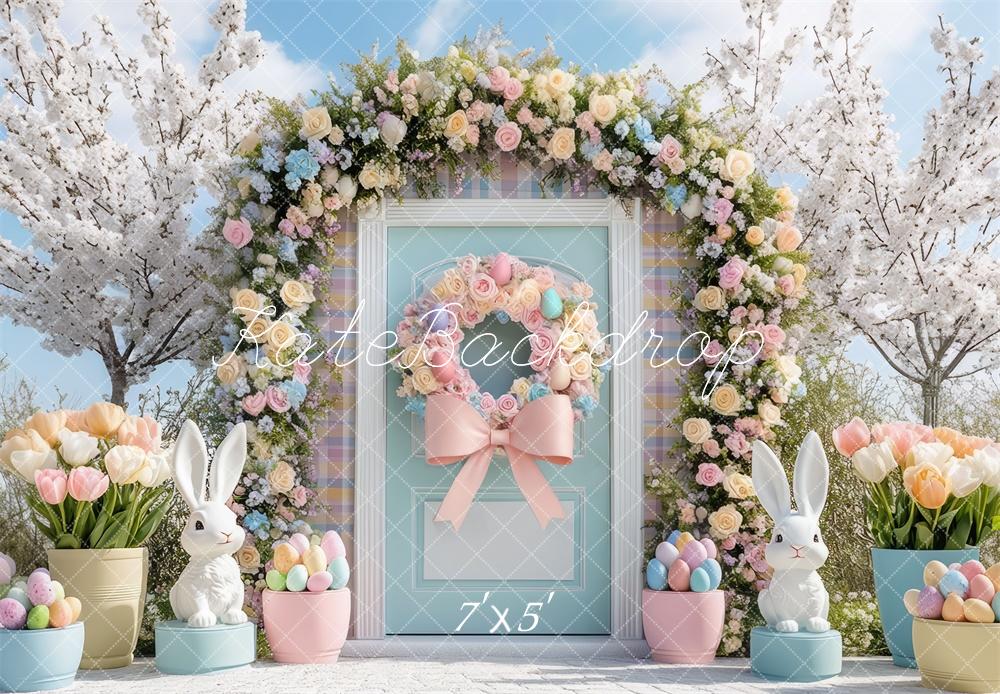 Kate Easter Bunny Flower Arch Backdrop Designed by Mini MakeBelieve - Image 2