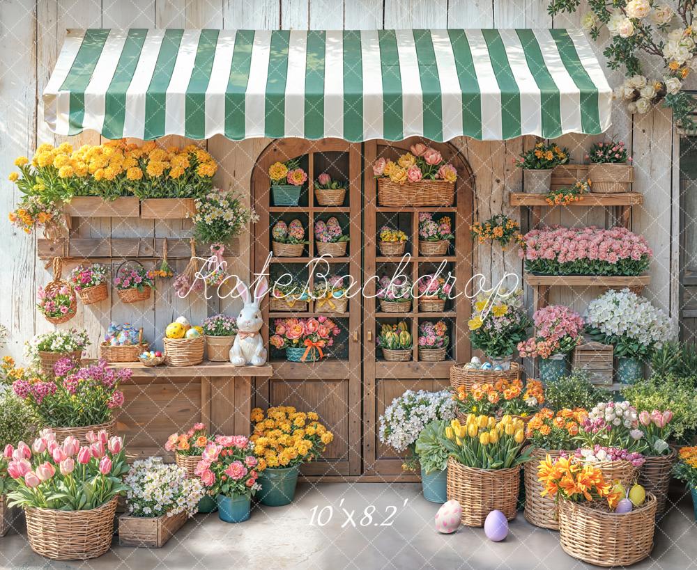 Kate Easter Bunny Flowers Market Stall Backdrop Designed by Emetselch - Image 11