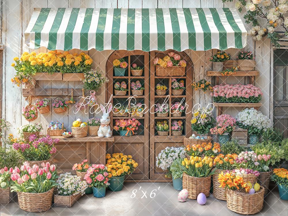 Kate Easter Bunny Flowers Market Stall Backdrop Designed by Emetselch - Image 8