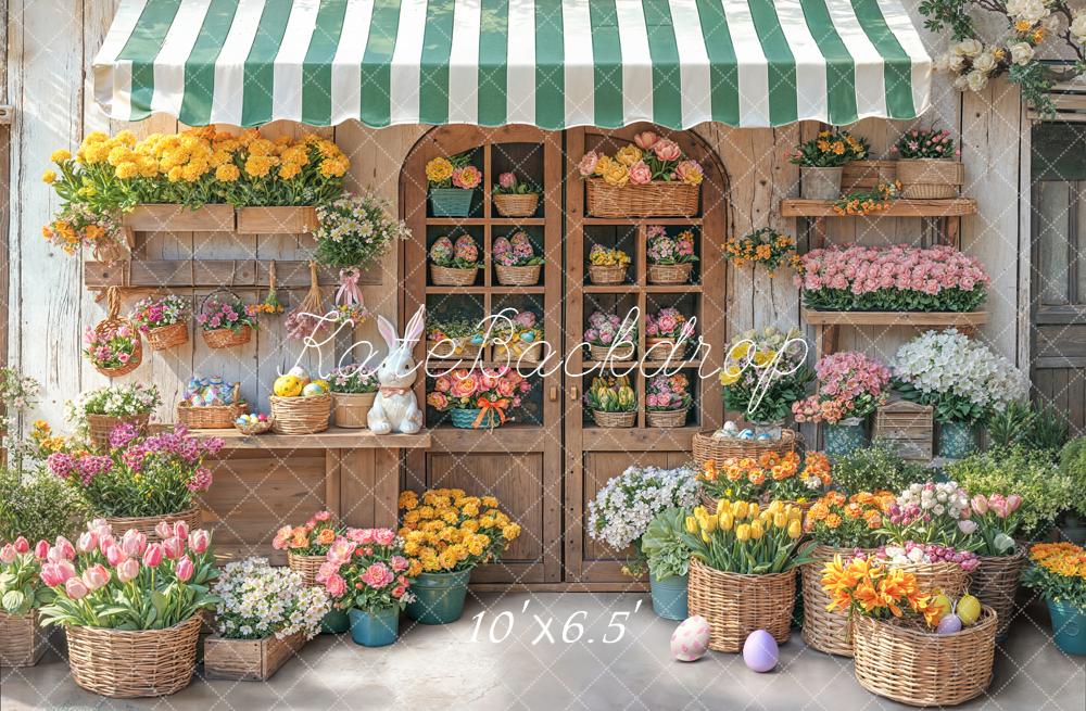 Kate Easter Bunny Flowers Market Stall Backdrop Designed by Emetselch - Image 9