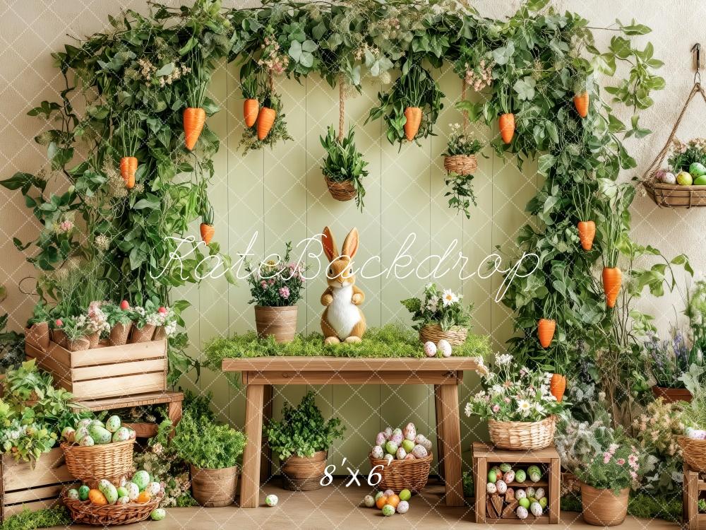 Kate Easter Bunny Garden Carrots Backdrop Designed by Patty Robert - Image 3