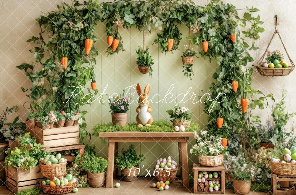 Kate Easter Bunny Garden Carrots Backdrop Designed by Patty Robert - Image 4