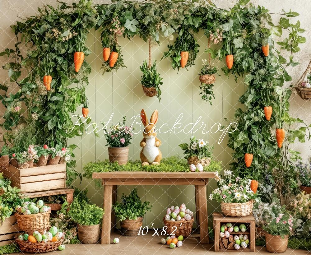 Kate Easter Bunny Garden Carrots Backdrop Designed by Patty Robert - Image 5