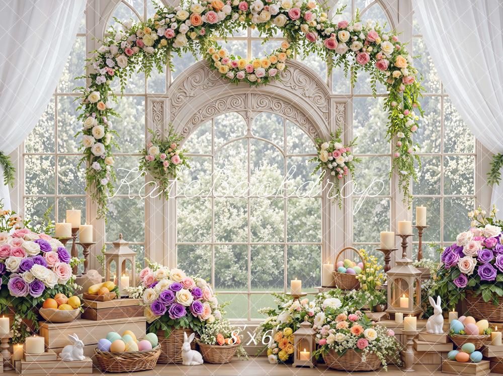 Kate Easter Bunny Garland Candles Backdrop Designed by Mini MakeBelieve - Image 3