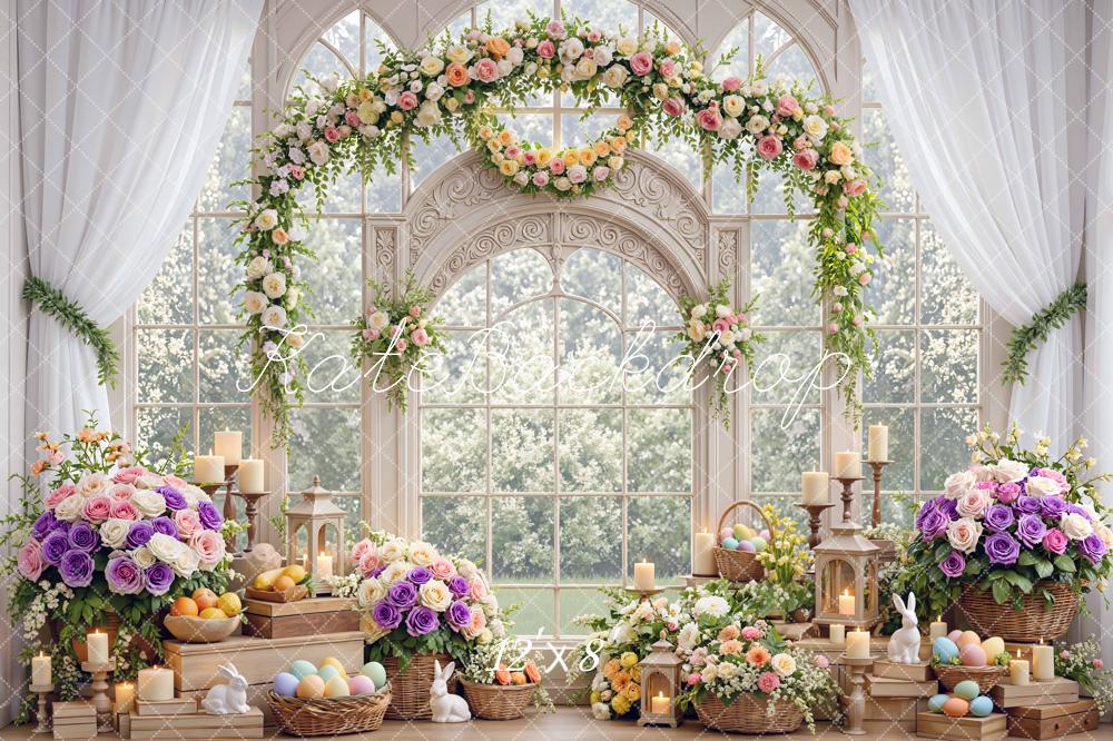 Kate Easter Bunny Garland Candles Backdrop Designed by Mini MakeBelieve - Image 8