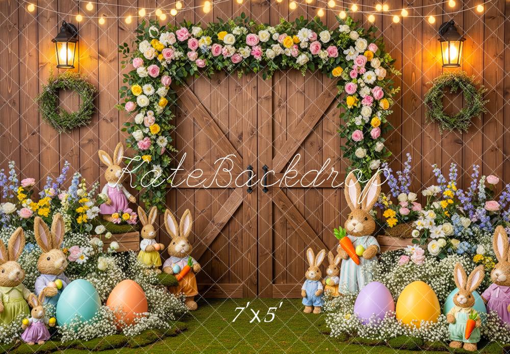 Kate Easter Bunny Garland Eggs Backdrop Designed by Patty Robert