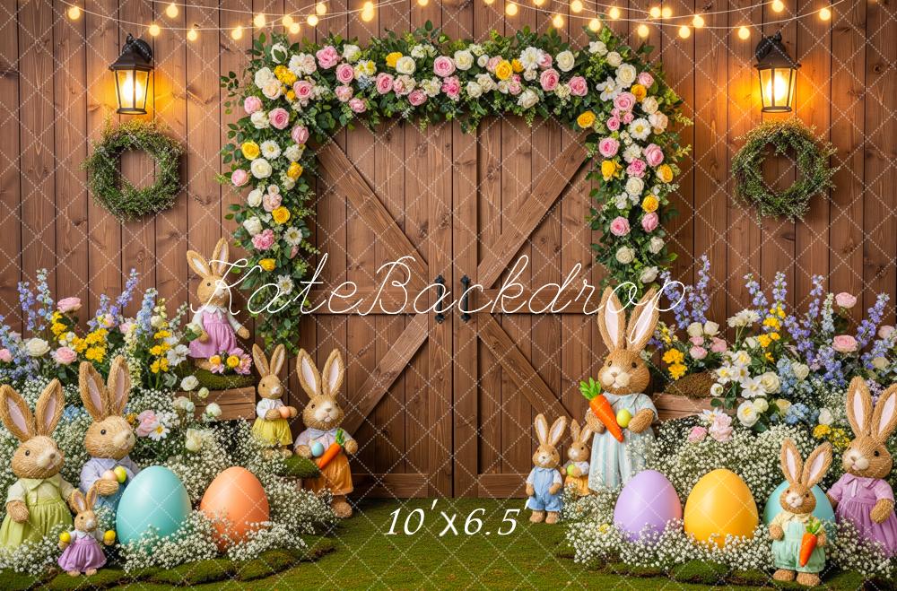Kate Easter Bunny Garland Eggs Backdrop Designed by Patty Robert - Image 4