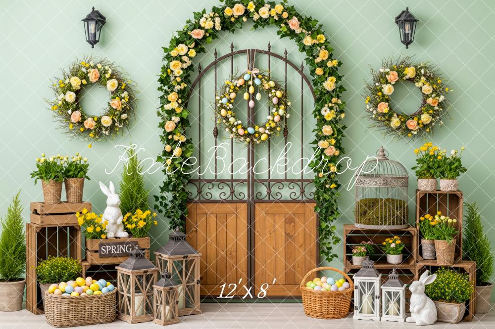 Kate Easter Bunny Garland Fleece Backdrop Designed by Patty Robert - Image 4