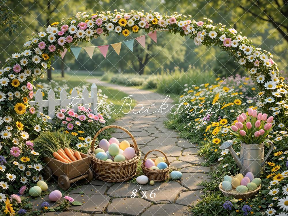 Kate Easter Bunny Garland Garden Eggs Backdrop Designed by Mini MakeBelieve - Image 3
