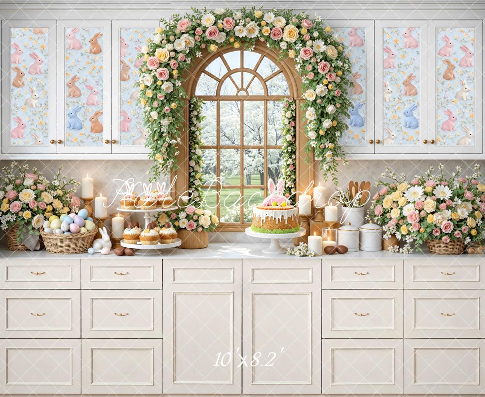 Kate Easter Bunny Garland Kitchen Backdrop Designed by Mini MakeBelieve - Image 6