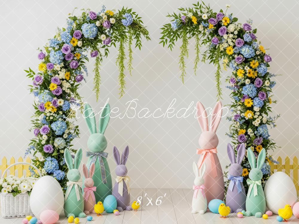 Kate Easter Bunny Garland Pastel Chicks Backdrop Designed by Patty Robert - Image 3