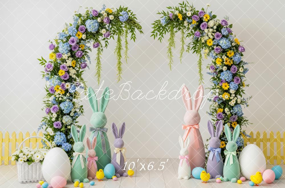 Kate Easter Bunny Garland Pastel Chicks Backdrop Designed by Patty Robert - Image 4