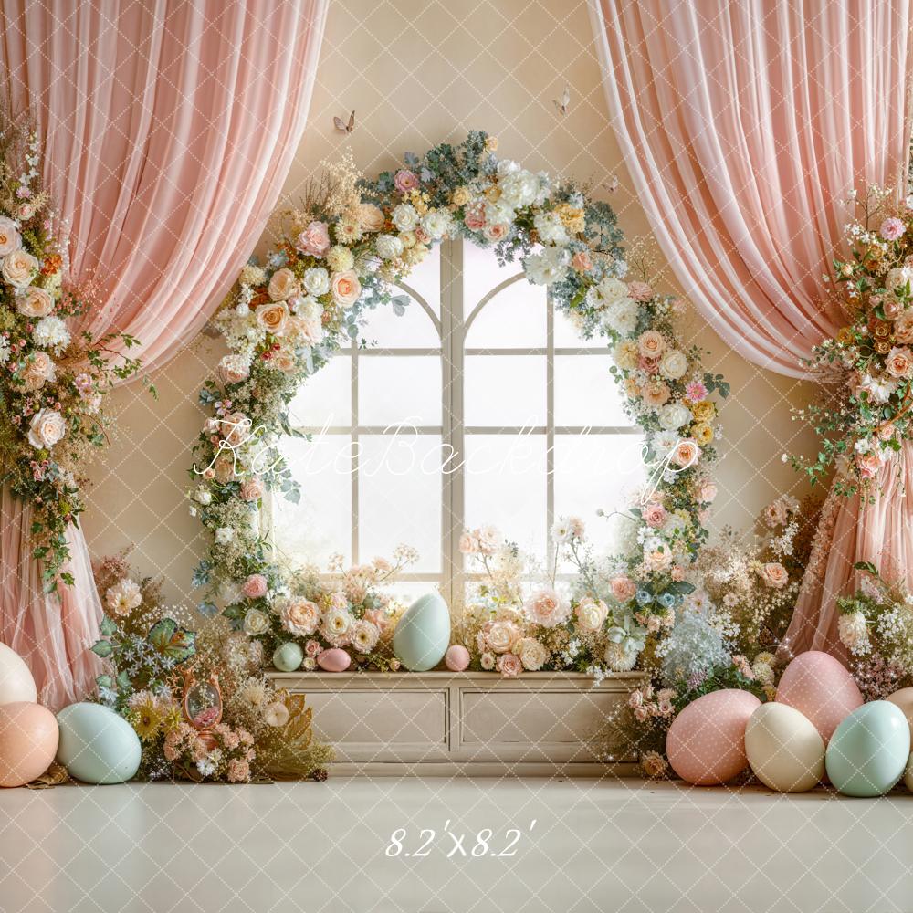 Kate Easter Bunny Garland Window Curtains Backdrop Designed by Emstselch - Image 5