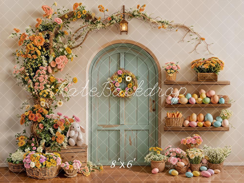 Kate Easter Bunny Garland Pastel Eggs Backdrop Designed by Emetselch - Image 3