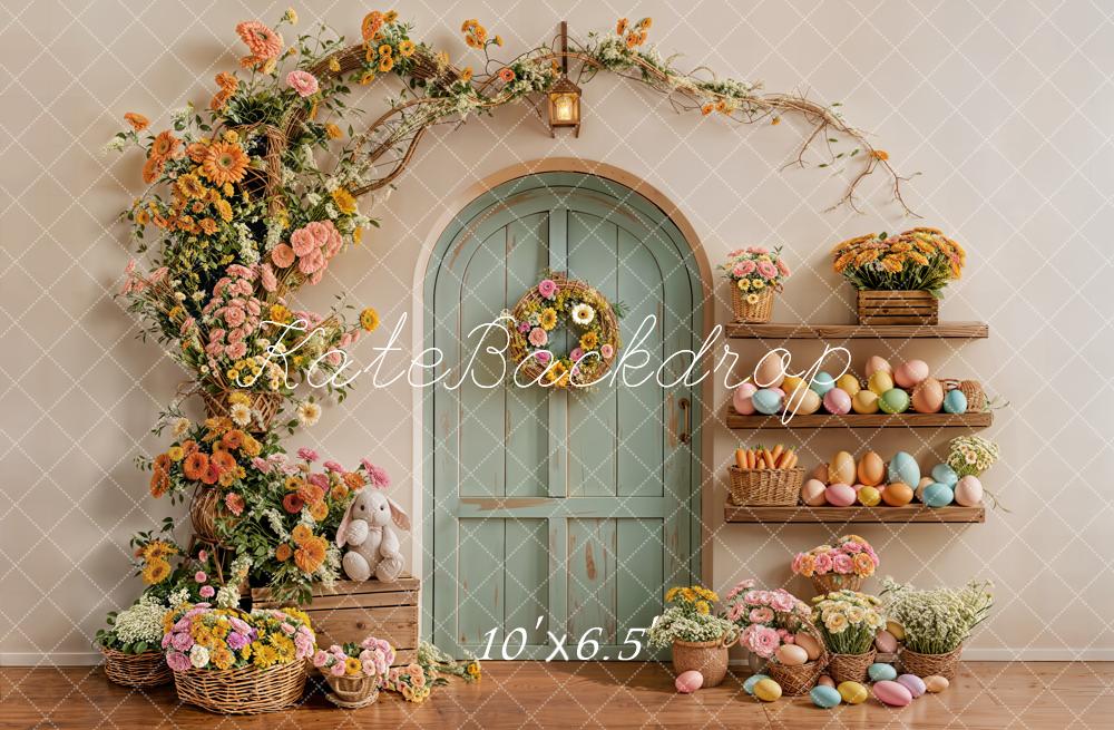 Kate Easter Bunny Garland Pastel Eggs Backdrop Designed by Emetselch - Image 4