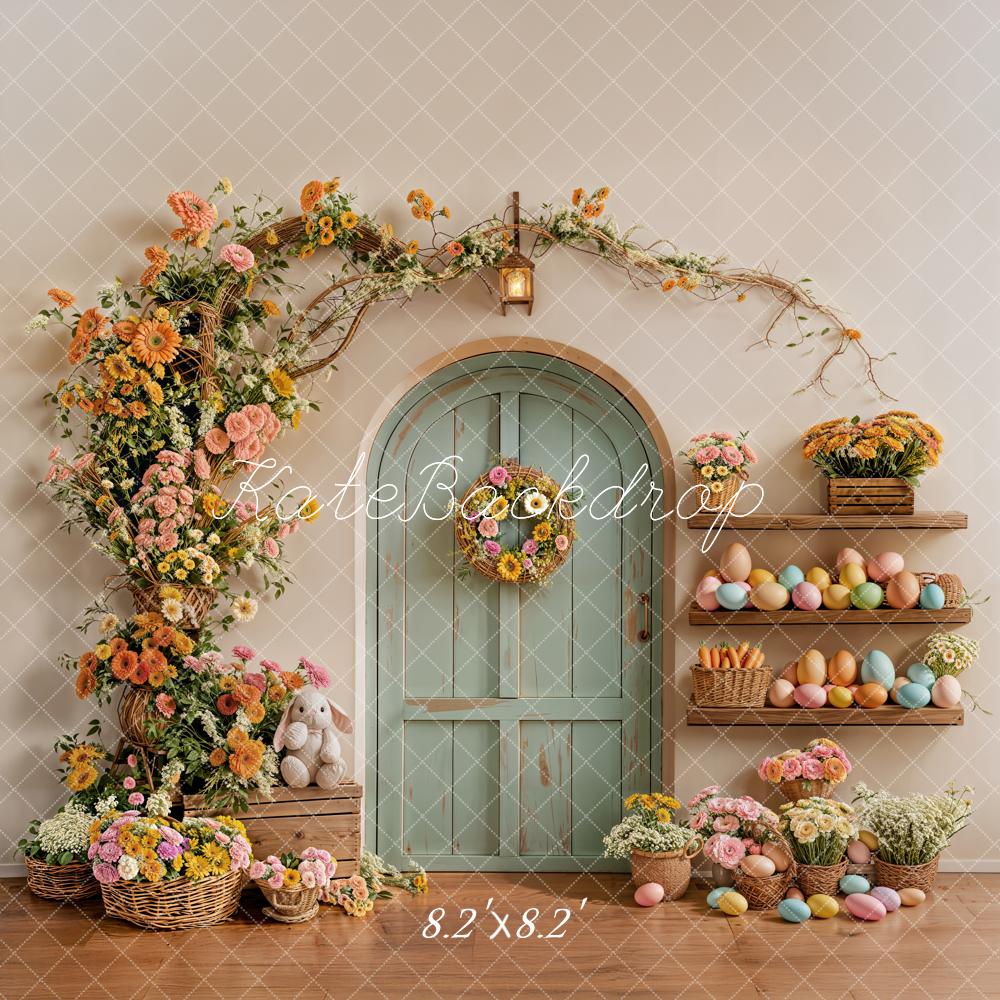 Kate Easter Bunny Garland Pastel Eggs Backdrop Designed by Emetselch - Image 5