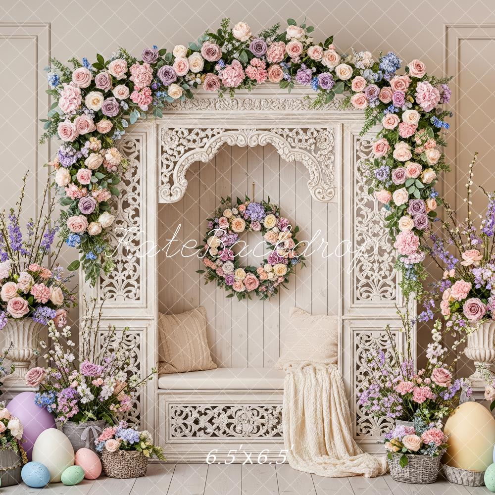 Kate Easter Bunny Garland Pastel Eggs Backdrop Designed by Patty Robert - Image 2