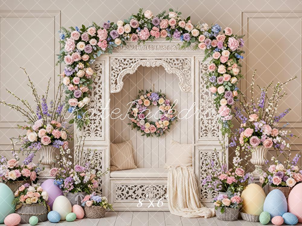 Kate Easter Bunny Garland Pastel Eggs Backdrop Designed by Patty Robert - Image 3