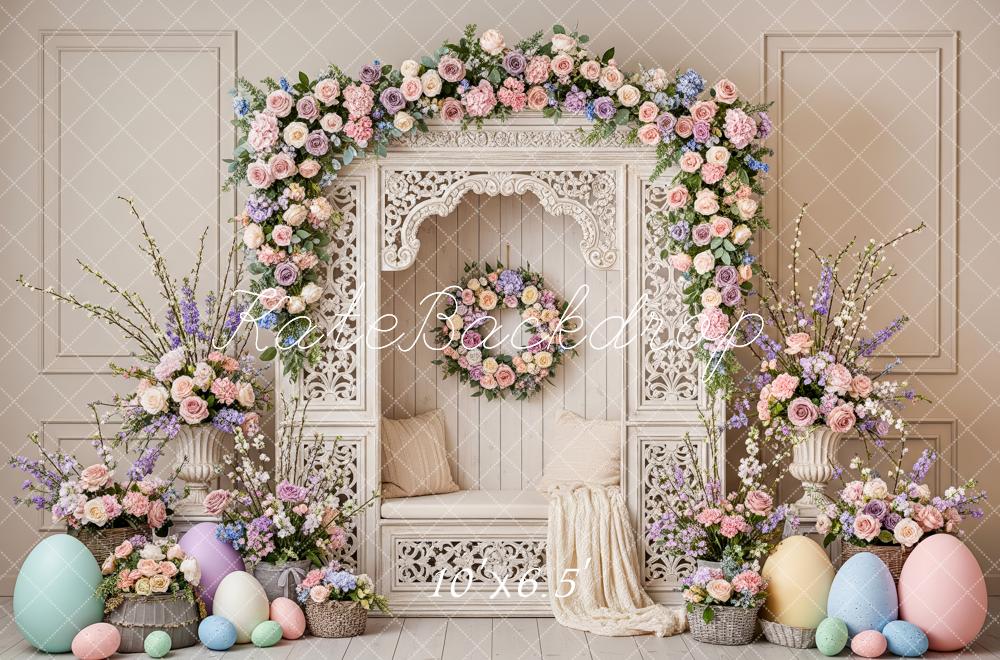 Kate Easter Bunny Garland Pastel Eggs Backdrop Designed by Patty Robert - Image 4