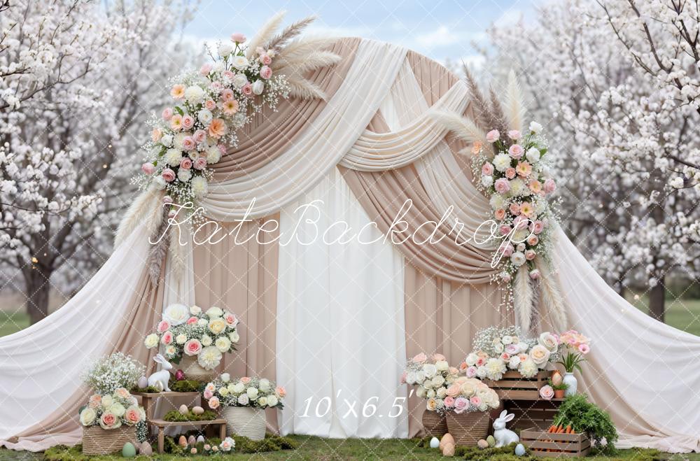 Kate Easter Bunny Garland Spring Garden Backdrop Designed by Mini MakeBelieve - Image 4