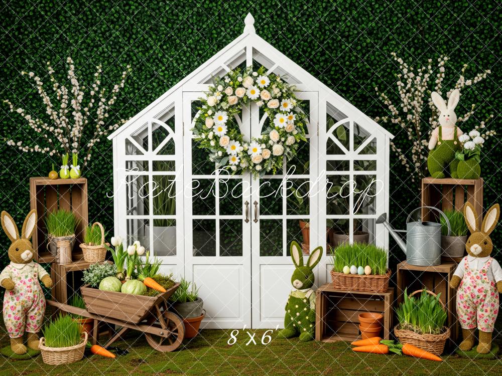 Kate Easter Bunny Greenhouse Carrots Backdrop Designed by Patty Robert - Image 3