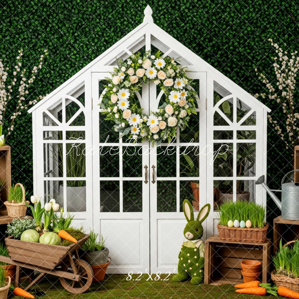 Kate Easter Bunny Greenhouse Carrots Backdrop Designed by Patty Robert - Image 5
