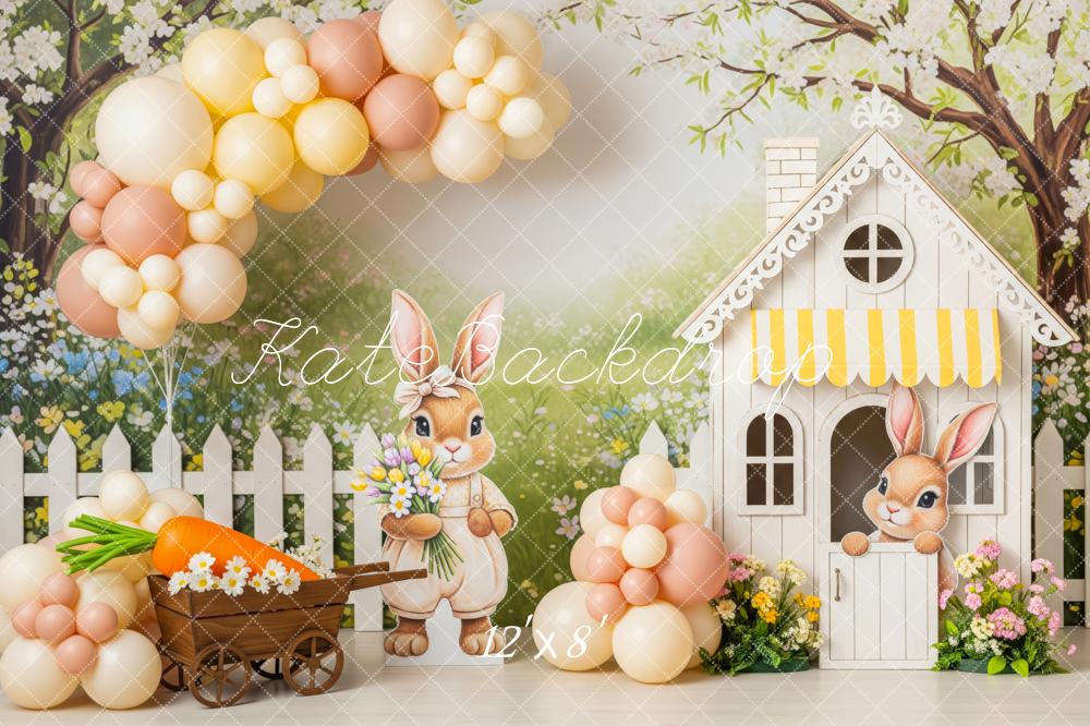 Kate Easter Bunny House Balloons Backdrop Designed by Patty Robert - Image 8