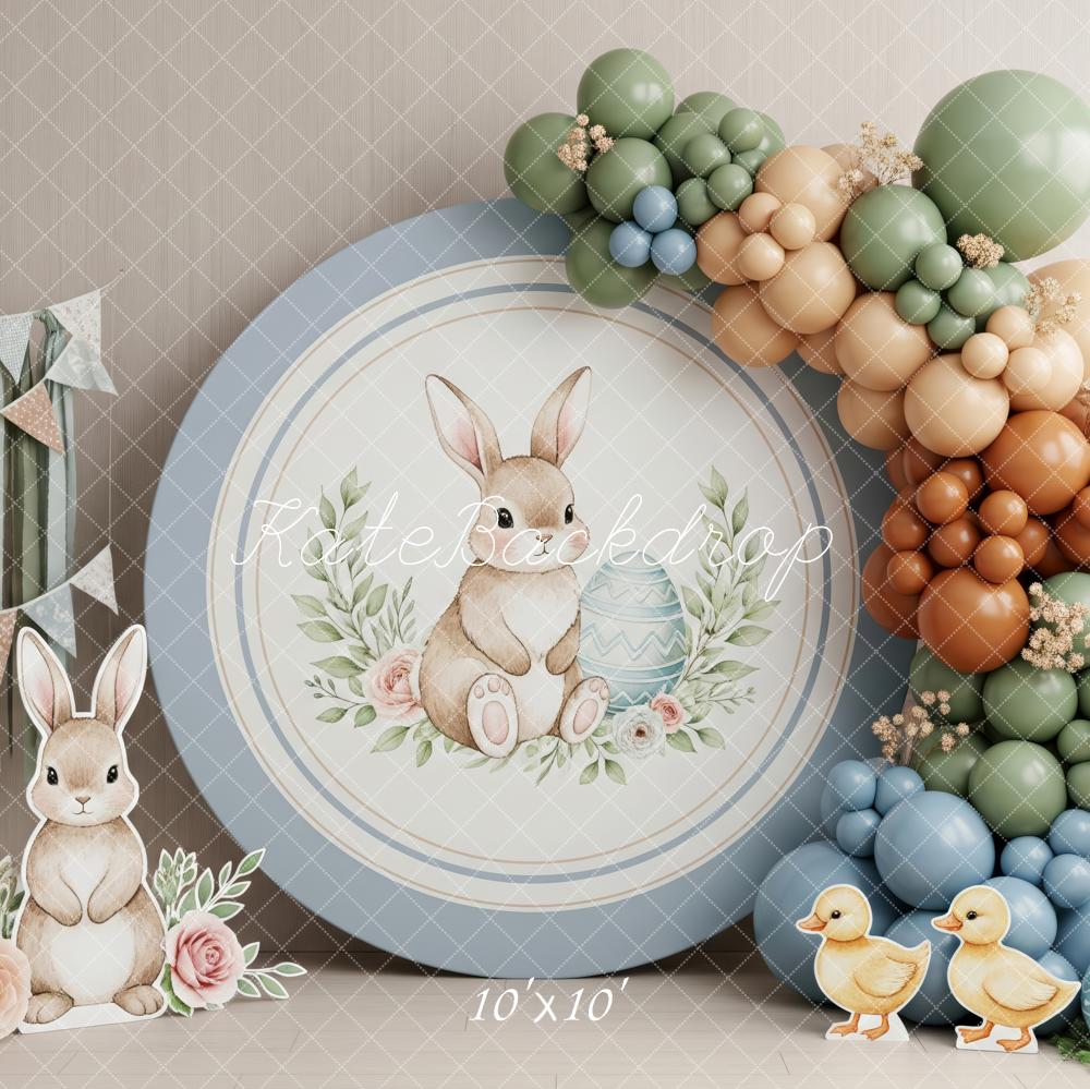 Kate Easter Bunny Pastel Balloons Eggs Backdrop Designed by Patty Robert - Image 7