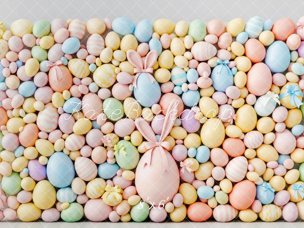 Kate Easter Bunny Pastel Eggs Backdrop Designed by Patty Robert - Image 3