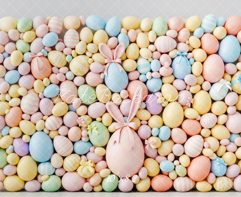 Kate Easter Bunny Pastel Eggs Backdrop Designed by Patty Robert - Image 6