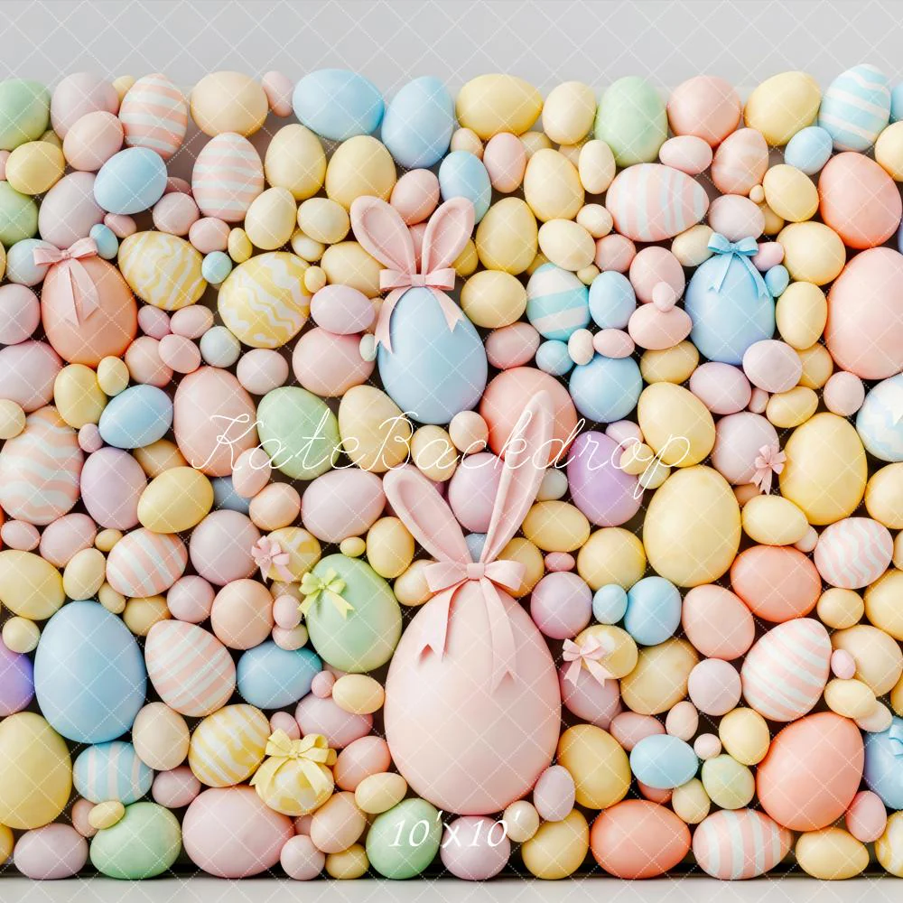Kate Easter Bunny Pastel Eggs Backdrop Designed by Patty Robert - Image 7