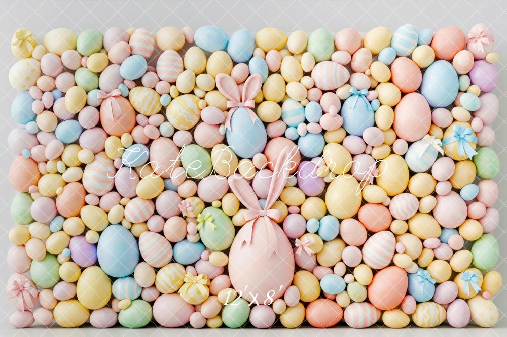 Kate Easter Bunny Pastel Eggs Backdrop Designed by Patty Robert - Image 8