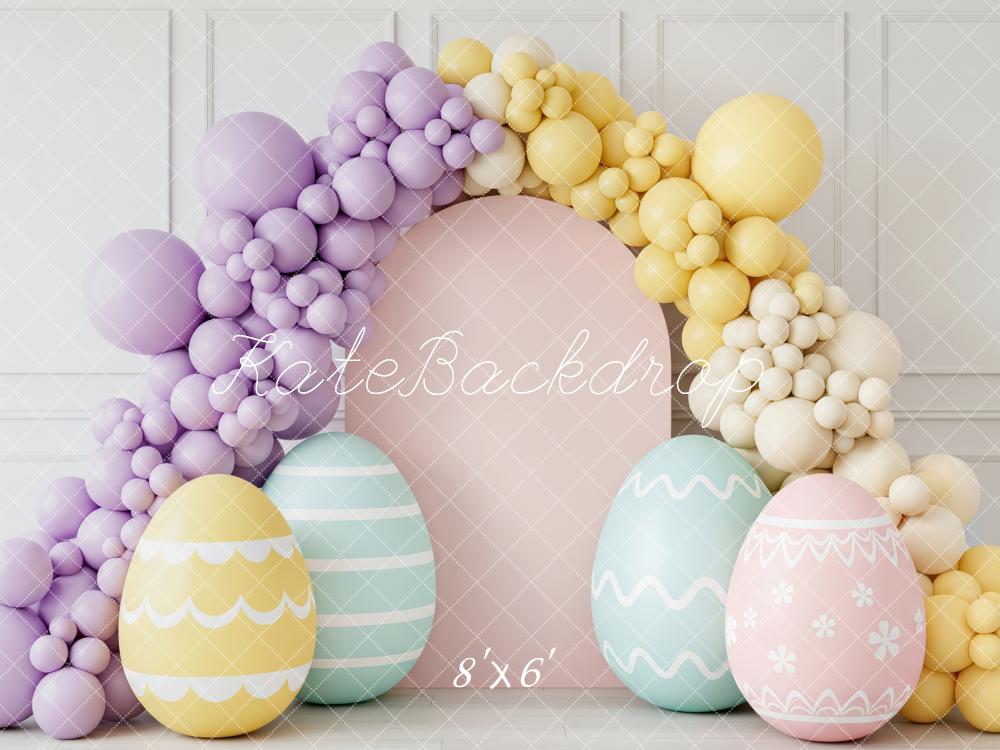 Kate Easter Bunny Pastel Eggs Balloon Arch Backdrop Designed by Patty Robert - Image 3