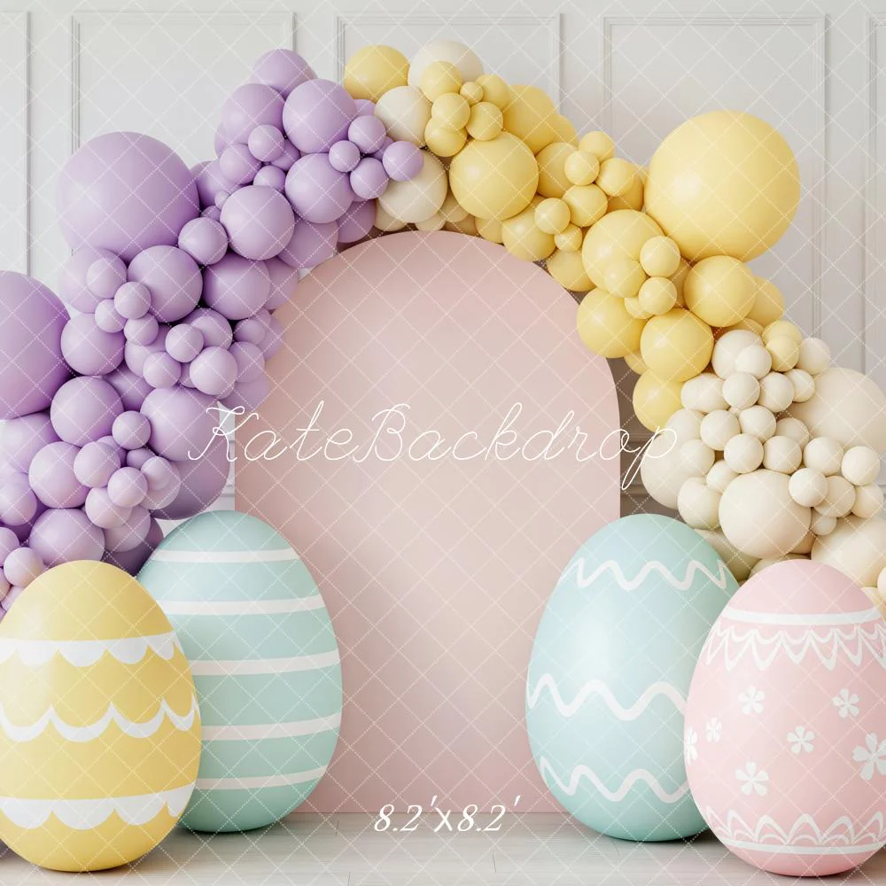 Kate Easter Bunny Pastel Eggs Balloon Arch Backdrop Designed by Patty Robert - Image 5