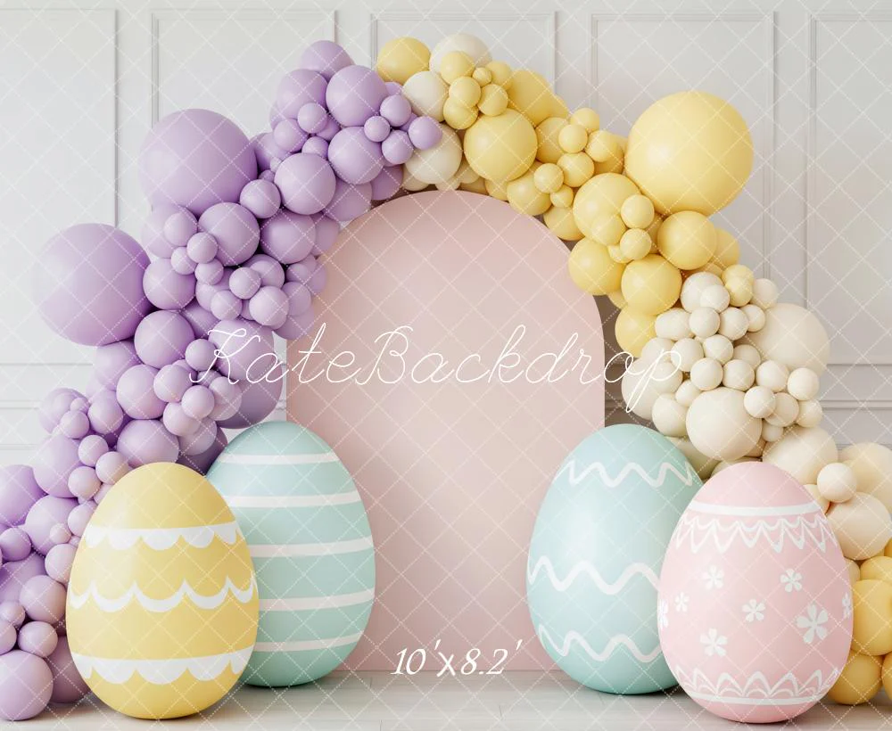 Kate Easter Bunny Pastel Eggs Balloon Arch Backdrop Designed by Patty Robert - Image 6