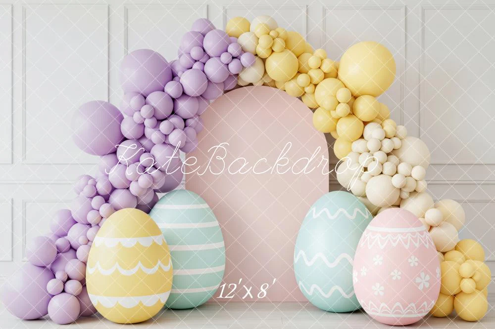Kate Easter Bunny Pastel Eggs Balloon Arch Backdrop Designed by Patty Robert - Image 8