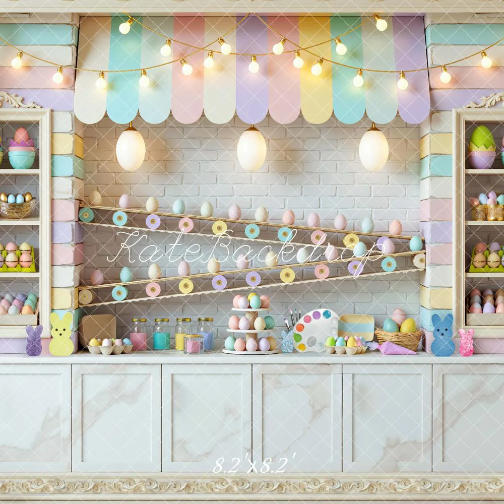 Kate Easter Bunny Pastel Eggs Shop Stall Backdrop Designed by Mini MakeBelieve - Image 5