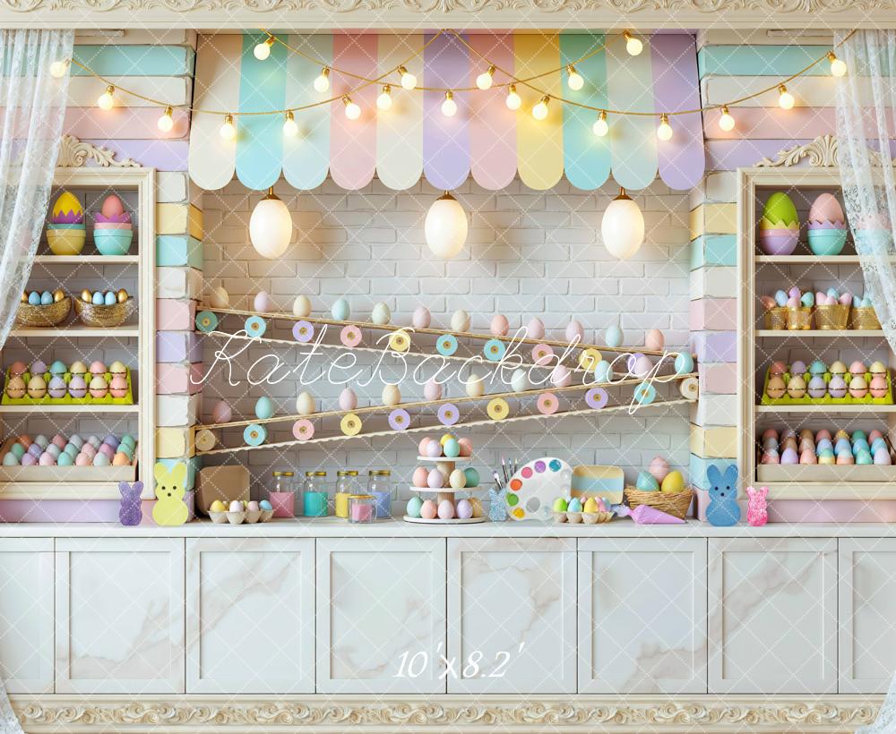 Kate Easter Bunny Pastel Eggs Shop Stall Backdrop Designed by Mini MakeBelieve - Image 6