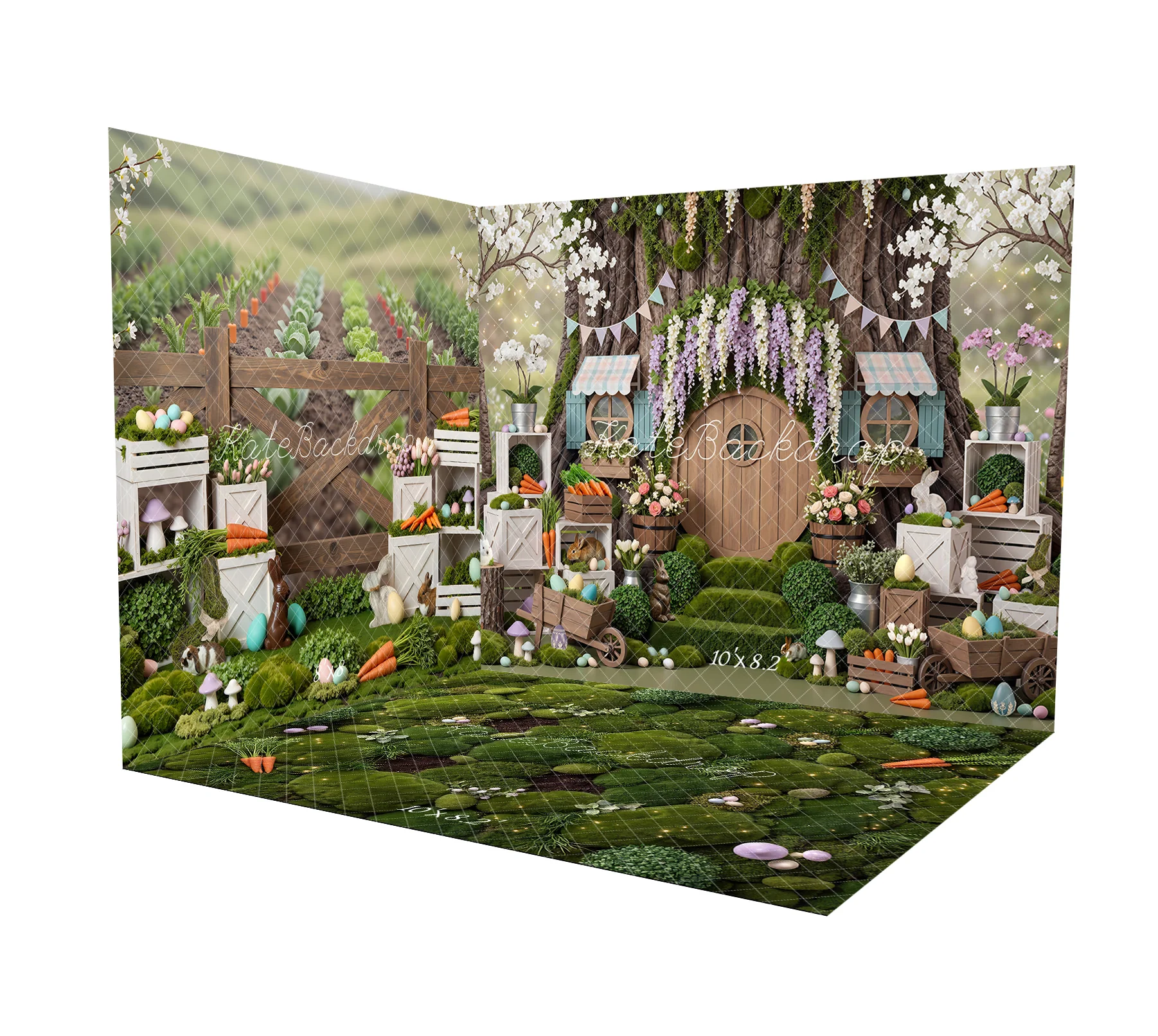 Kate Easter Bunny Treehouse Carrots Room Set - Image 2
