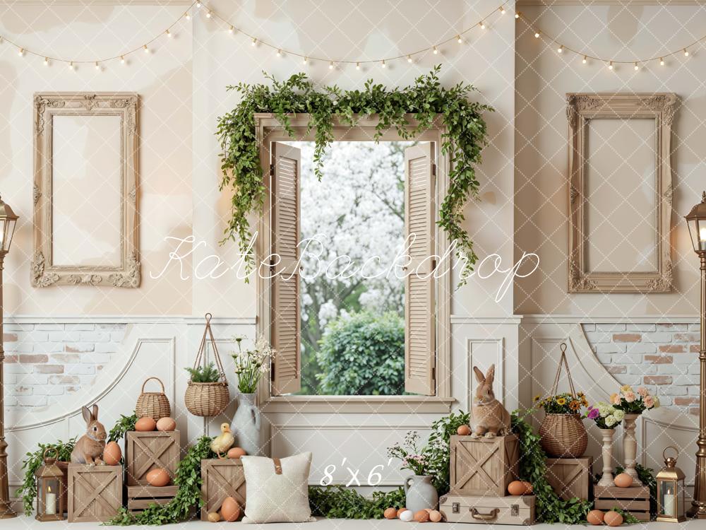 Kate Easter Bunny Window Crates Garland Backdrop Designed by Mini MakeBelieve - Image 3