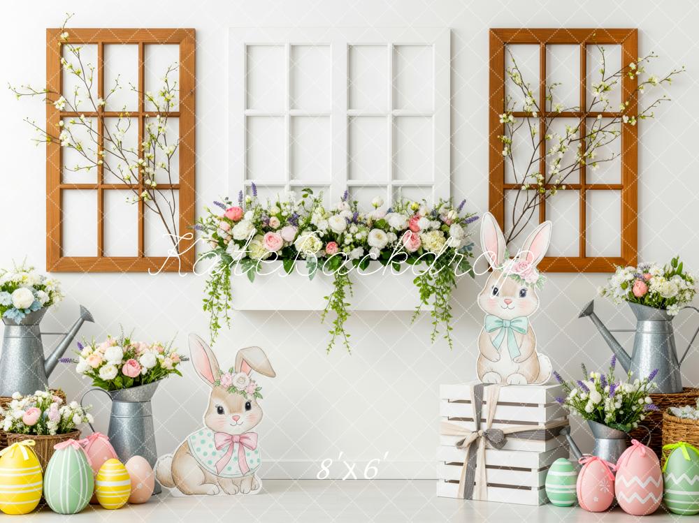 Kate Easter Bunny Garland Window Decor Fleece Backdrop Designed by Patty Robert