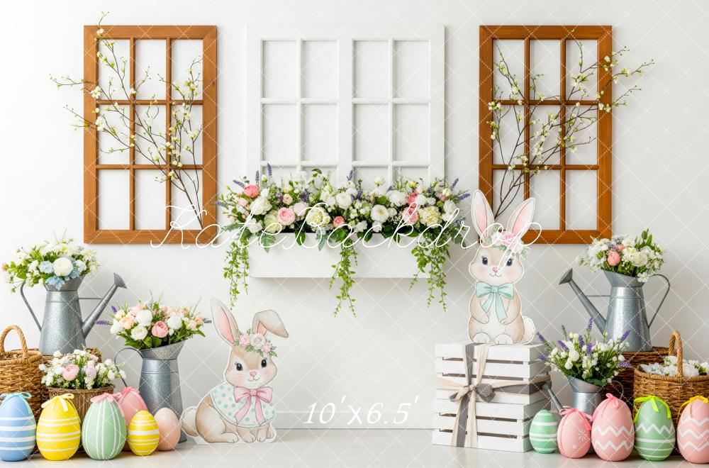 Kate Easter Bunny Garland Window Decor Fleece Backdrop Designed by Patty Robert - Image 2