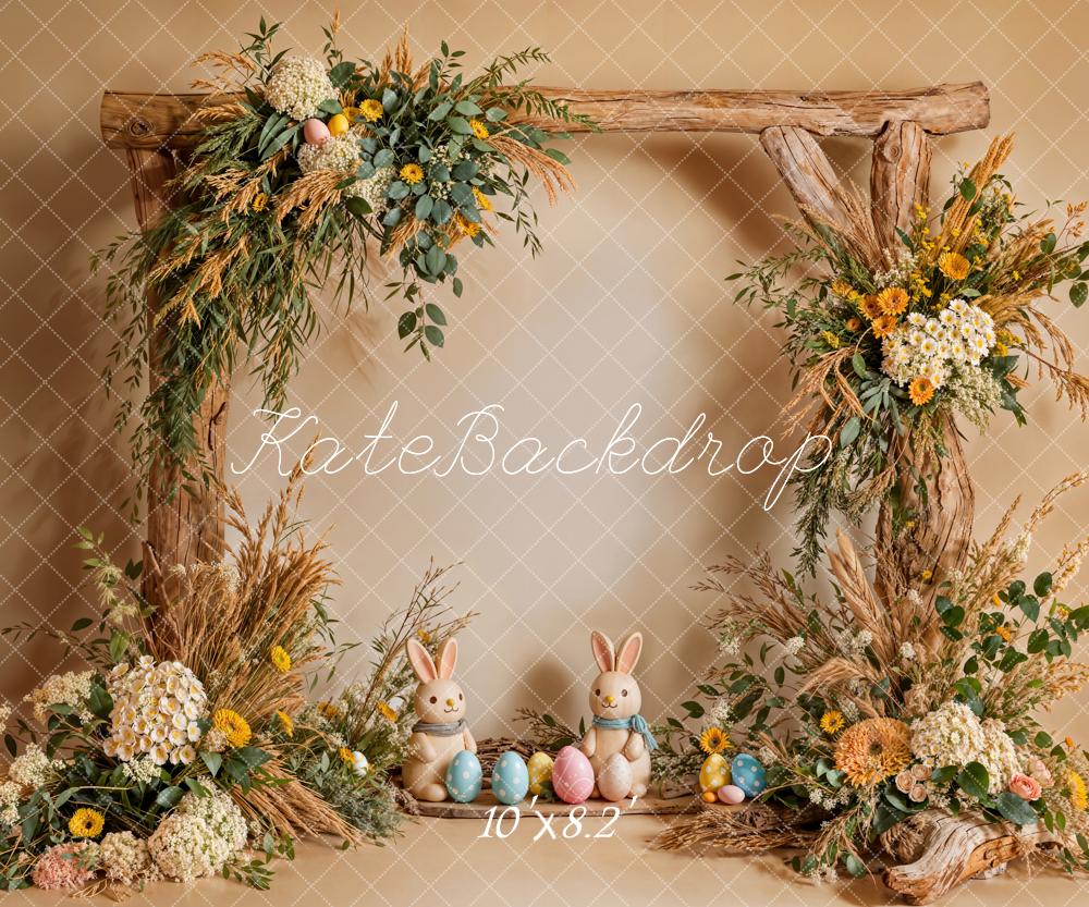 Kate Easter Bunny Wooden Frame Fleece Backdrop Designed by Emetselch - Image 3