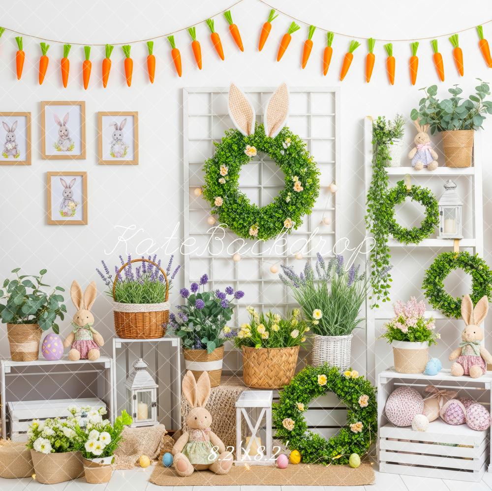 Kate Easter Bunny Wreath Backdrop Designed by Patty Robert - Image 5