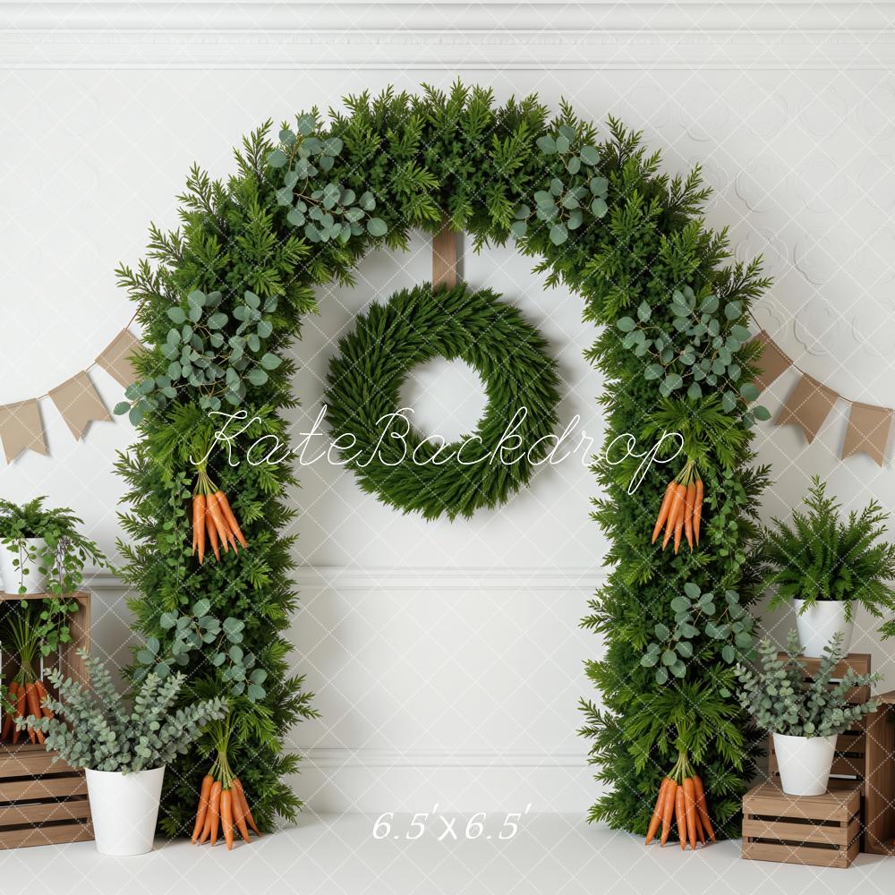 Kate Easter Carrots Crates Greenery Backdrop Designed by Mini MakeBelieve - Image 2