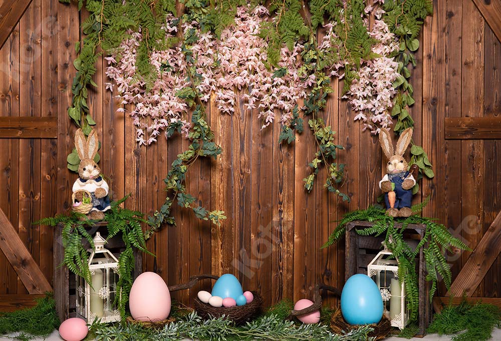 Kate Easter Egg Backdrop Wood Wall Designed by Emetselch - Image 2