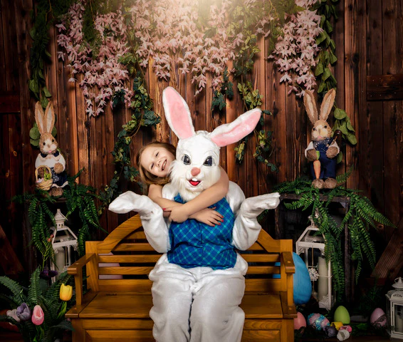 Kate Easter Egg Backdrop Wood Wall Designed by Emetselch - Image 3