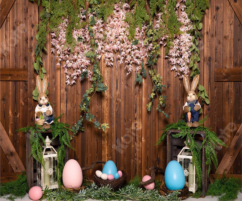 Kate Easter Egg Backdrop Wood Wall Designed by Emetselch - Image 5