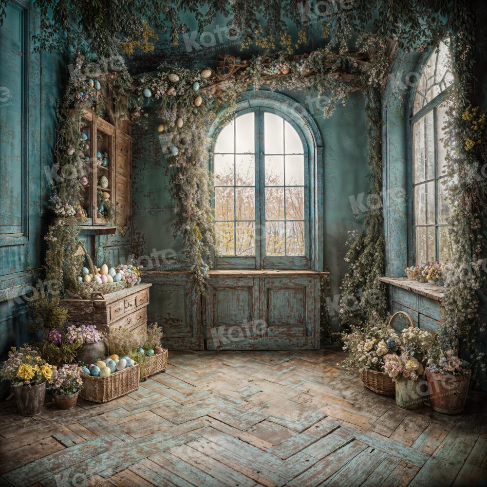 Kate Easter Egg Potted Window Room Backdrop for Photography - Image 5